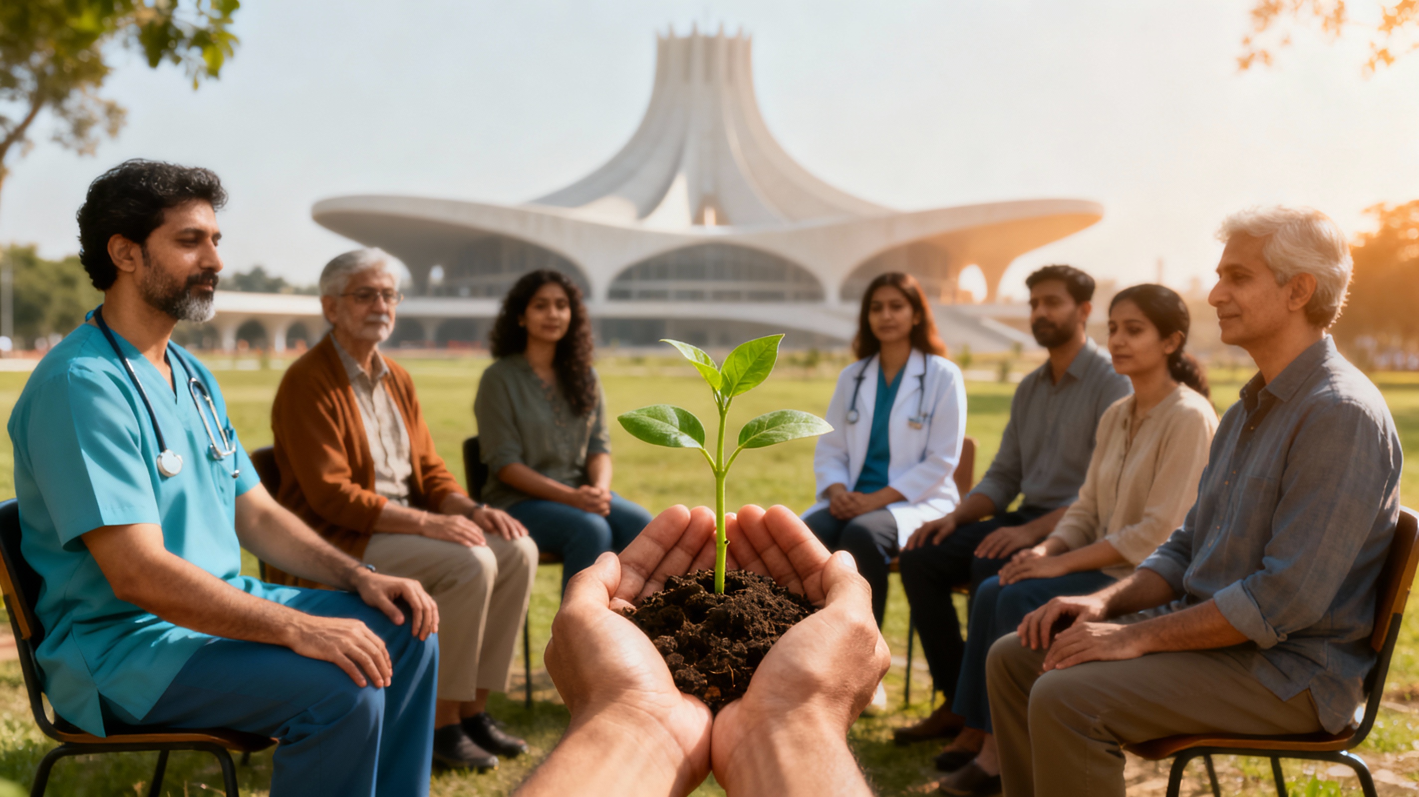 Person with alcohol and drugs on a table
